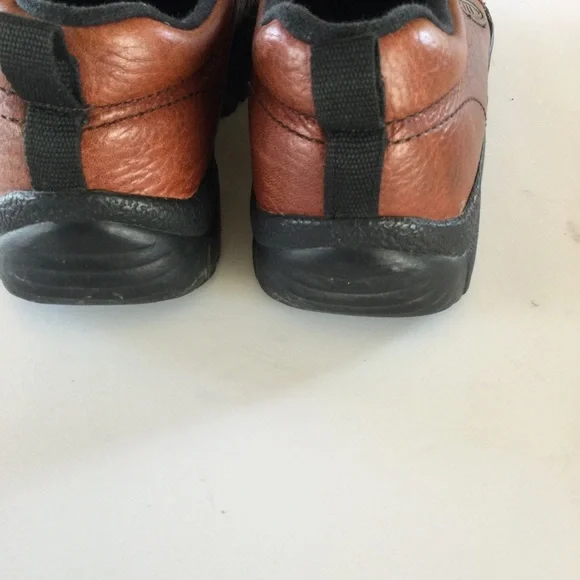 Roper Performance Rodeo Western Leather Brown Slip-On Shoes Round Toe Si… - Picture 5 of 8